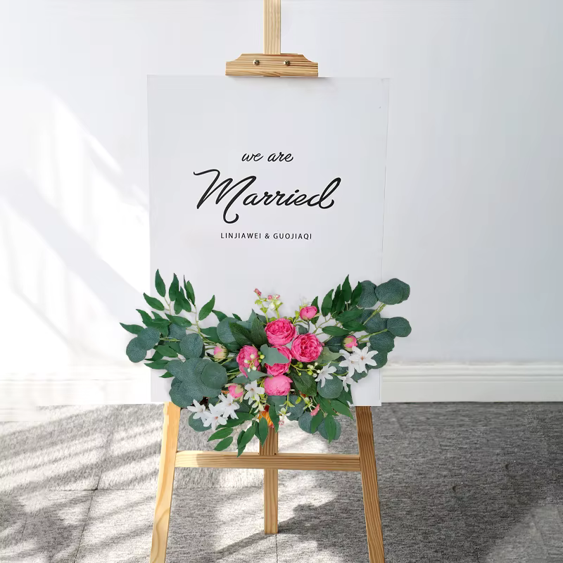 Arc de fleurs artificielles pour mariage