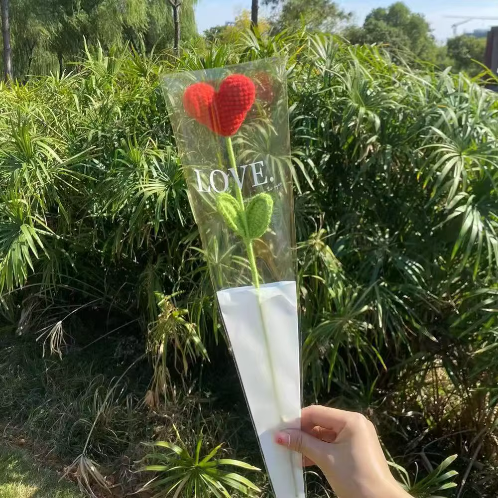 Bouquet de cœur en Crochet fait à la main
