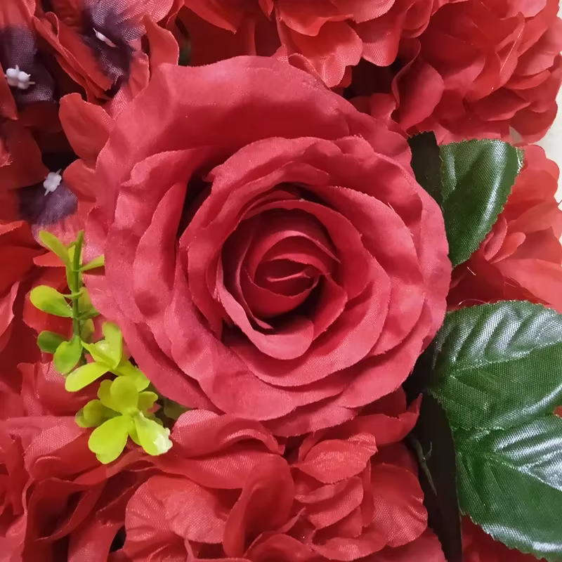 Fleurs artificielles pour décoration de fond de fête