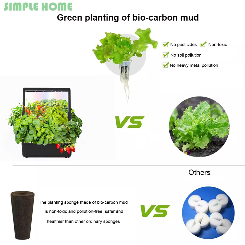 Système de culture hydroponique avec 15 trous de plantation