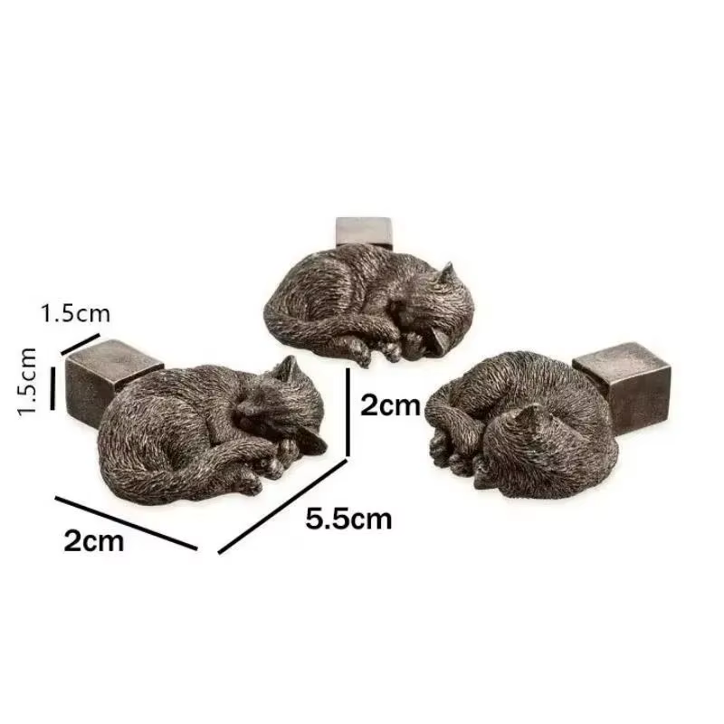 Fuuny 3 pièces Pot de fleur pieds support forme animale chat chien Pots de plantes Risers Pad extérieur jardin résine Pot pied plante bonsaï supports