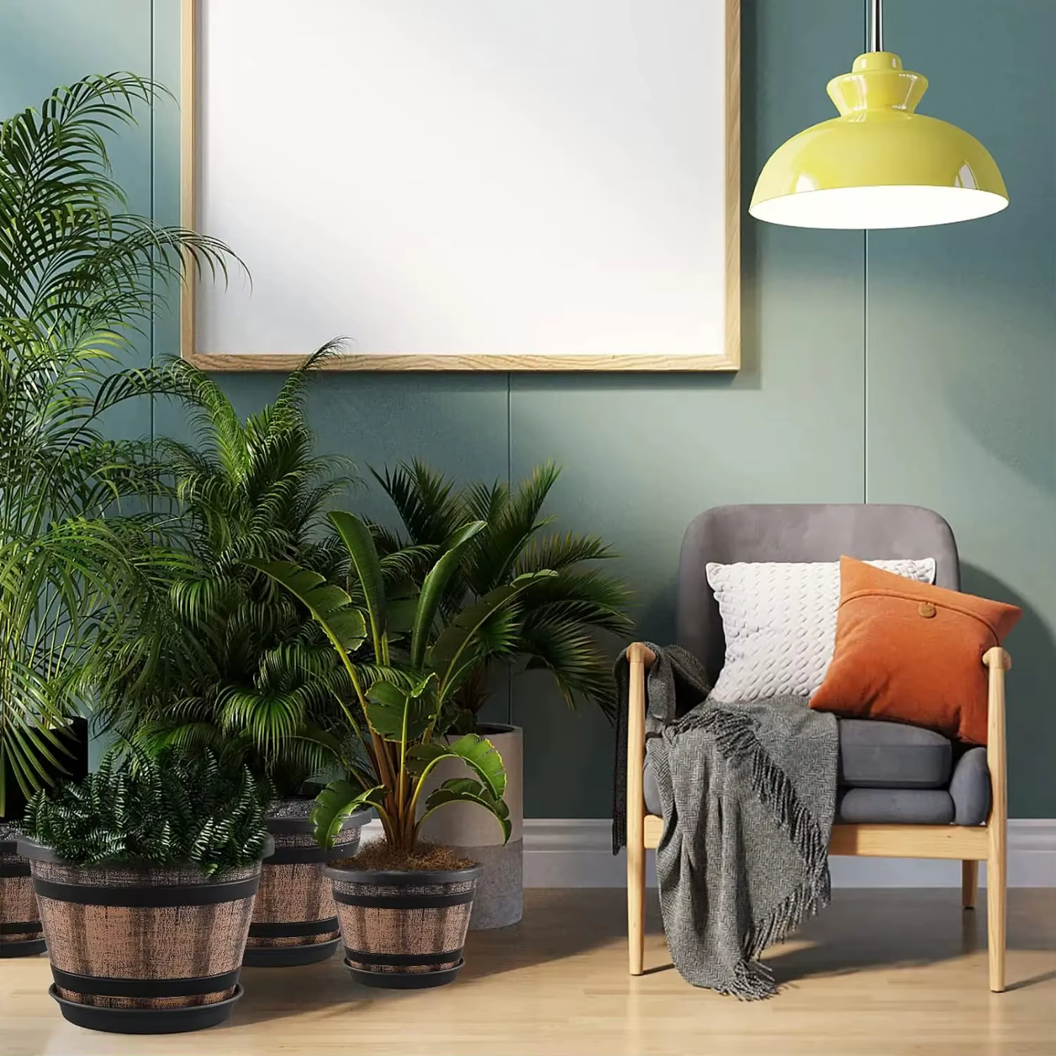 Les jardinières en plastique conçues pour Discrimination