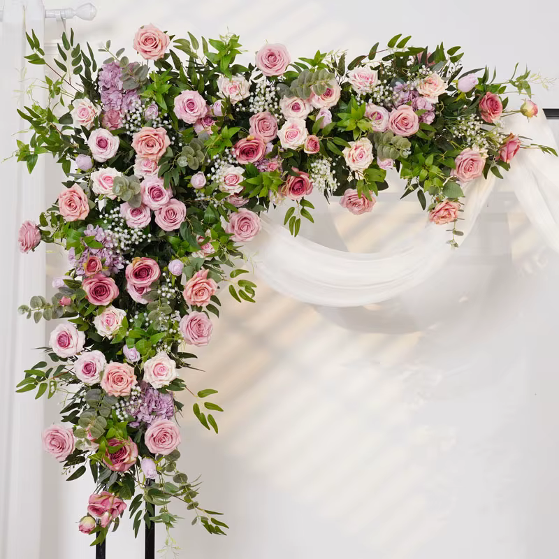 Arrangement de fleurs d'angle suspendu