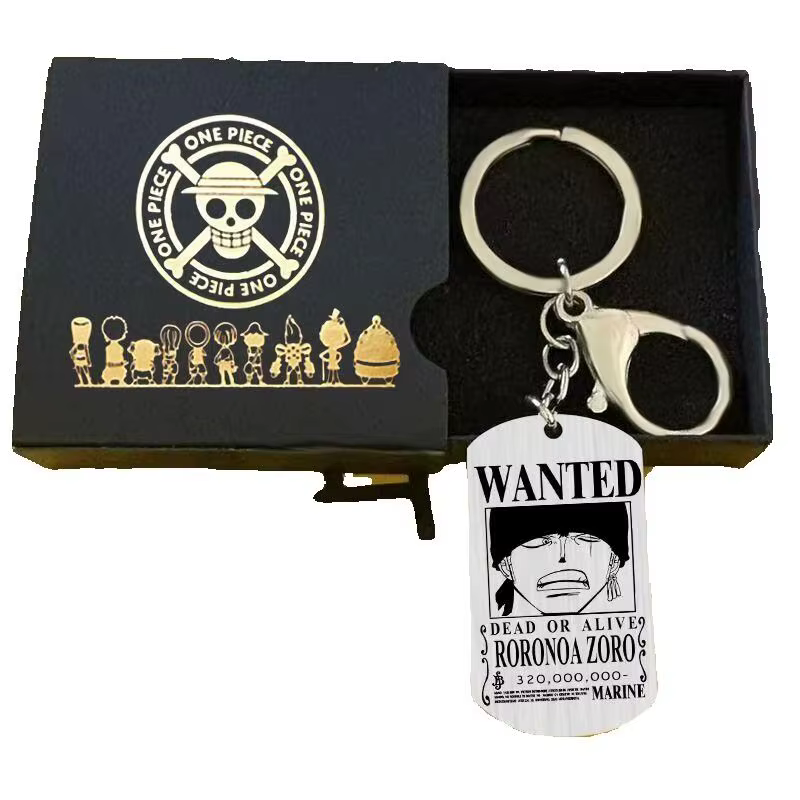 Porte-clés One Piece Anime Luffy Ace, breloque créative pour sac, anneau de ceinture pour hommes et femmes, accessoires quotidiens, cadeaux