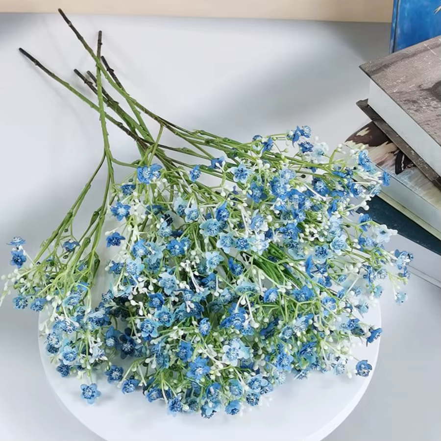 Fleur artificielle gypsophile Festival fête mariage mariée Bouquet extérieur jardin guirlande maison Vase Table à la main bricolage cadeau décor