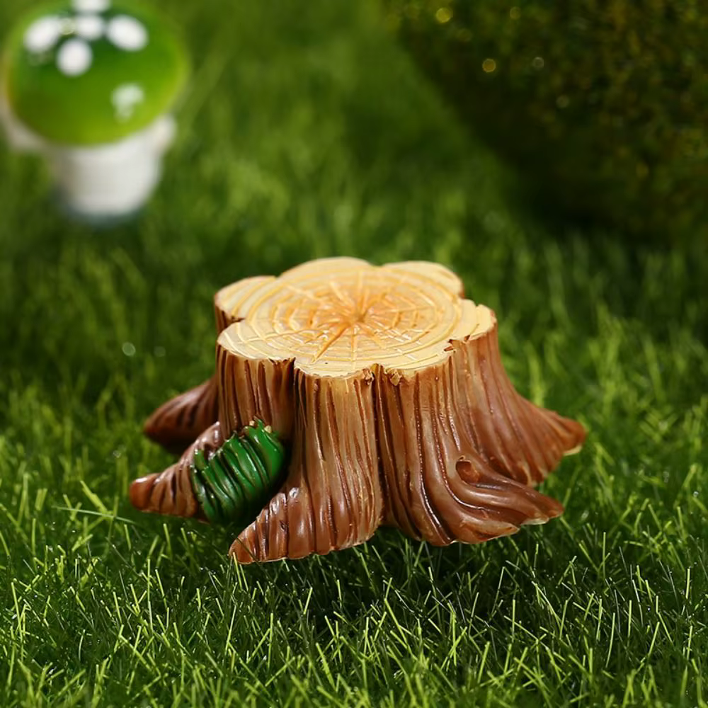 Accessoires en résine, Simulation mignonne de souche d'arbre