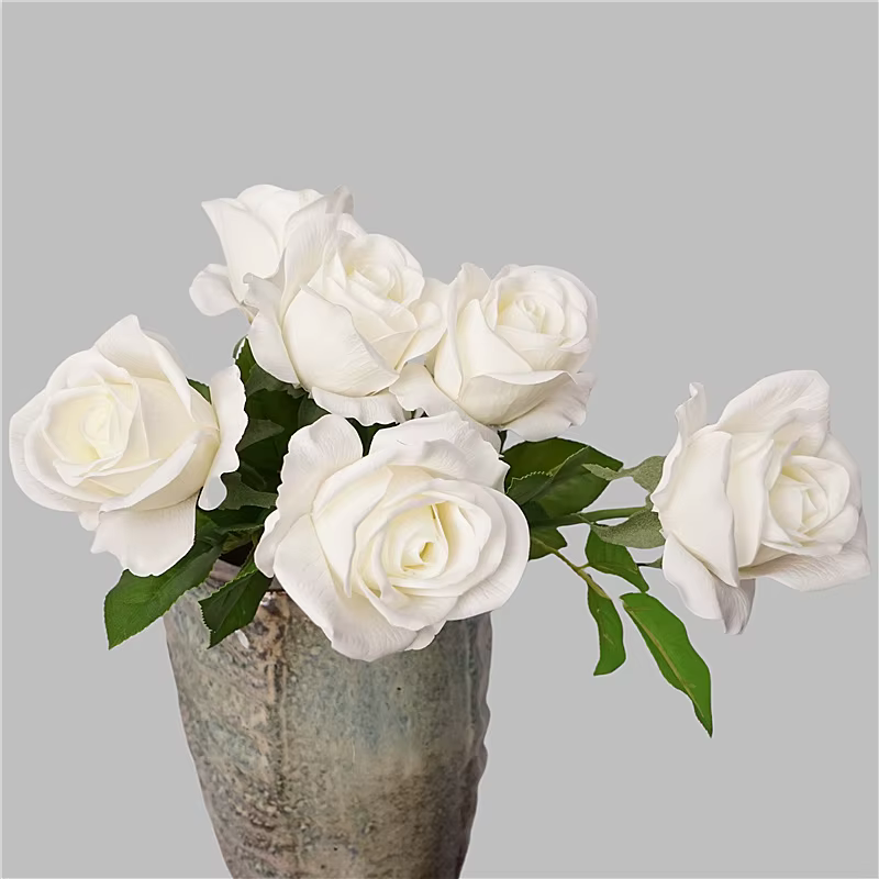 Rose Esha artificielle au toucher réel