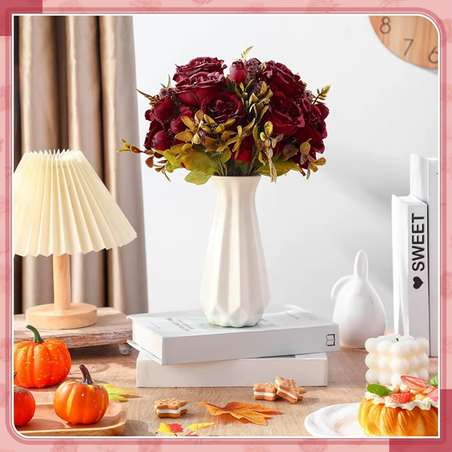 Fleurs artificielles Festival Guirlande De Mariage Jardin Rose Bud Archway Faux Pivoine Bouquet Vase Chambre Décoration De La Maison En Soie Hortensia