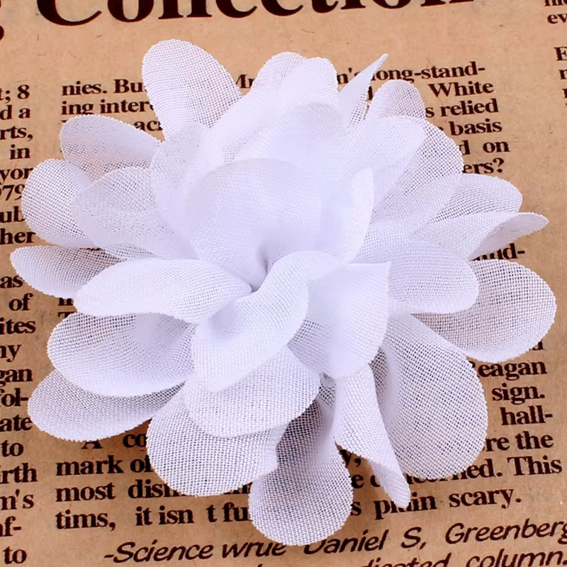 Fleurs artificielles en mousseline de soie