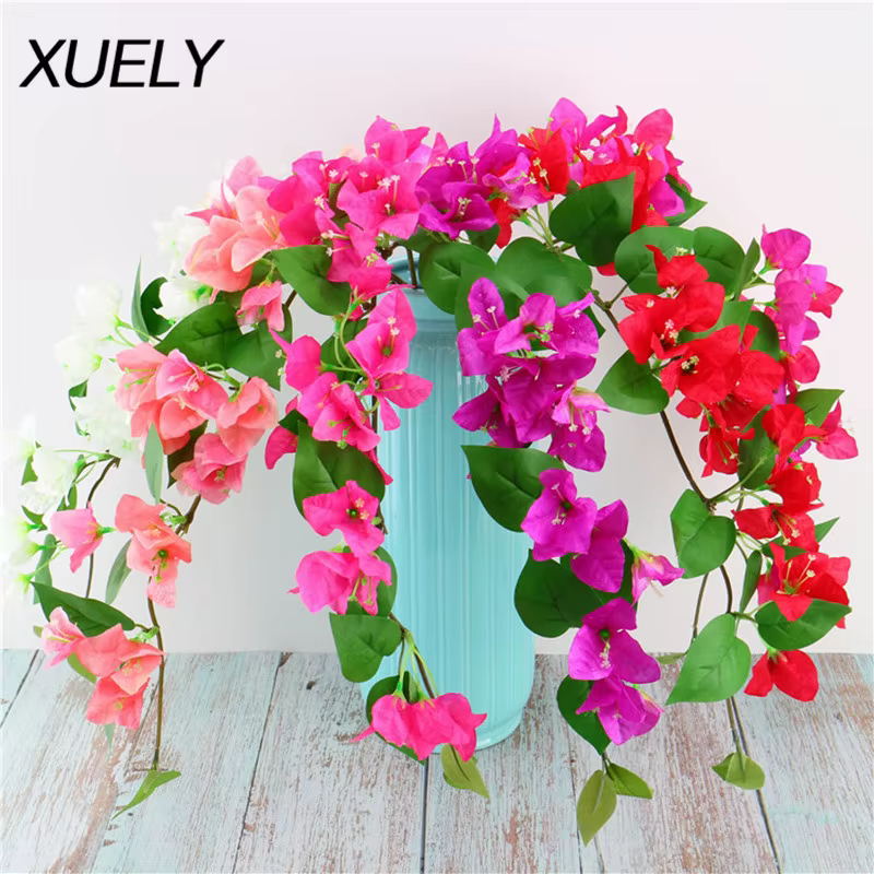 InjFake-Branche de fleurs artificielles décoratives