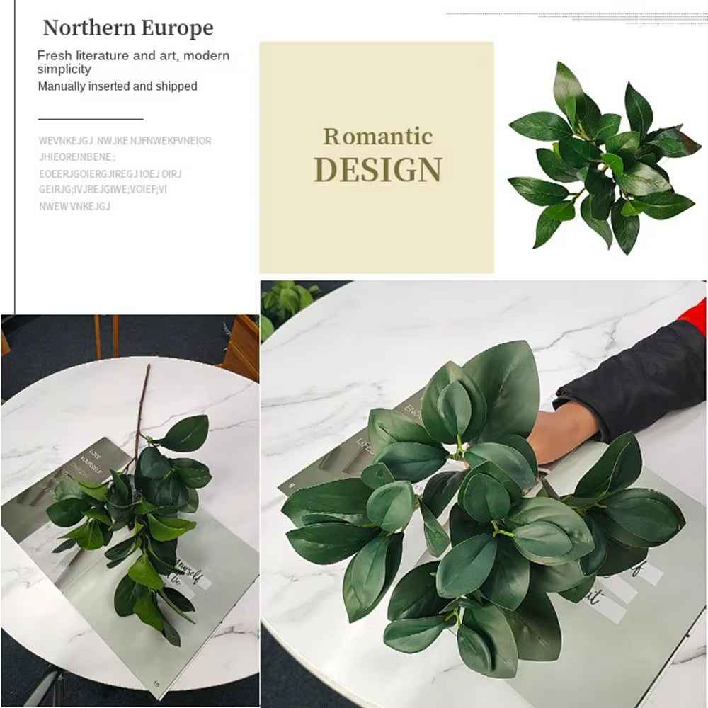 Plantes artificielles Acorn Peperomia 30 cm vertes