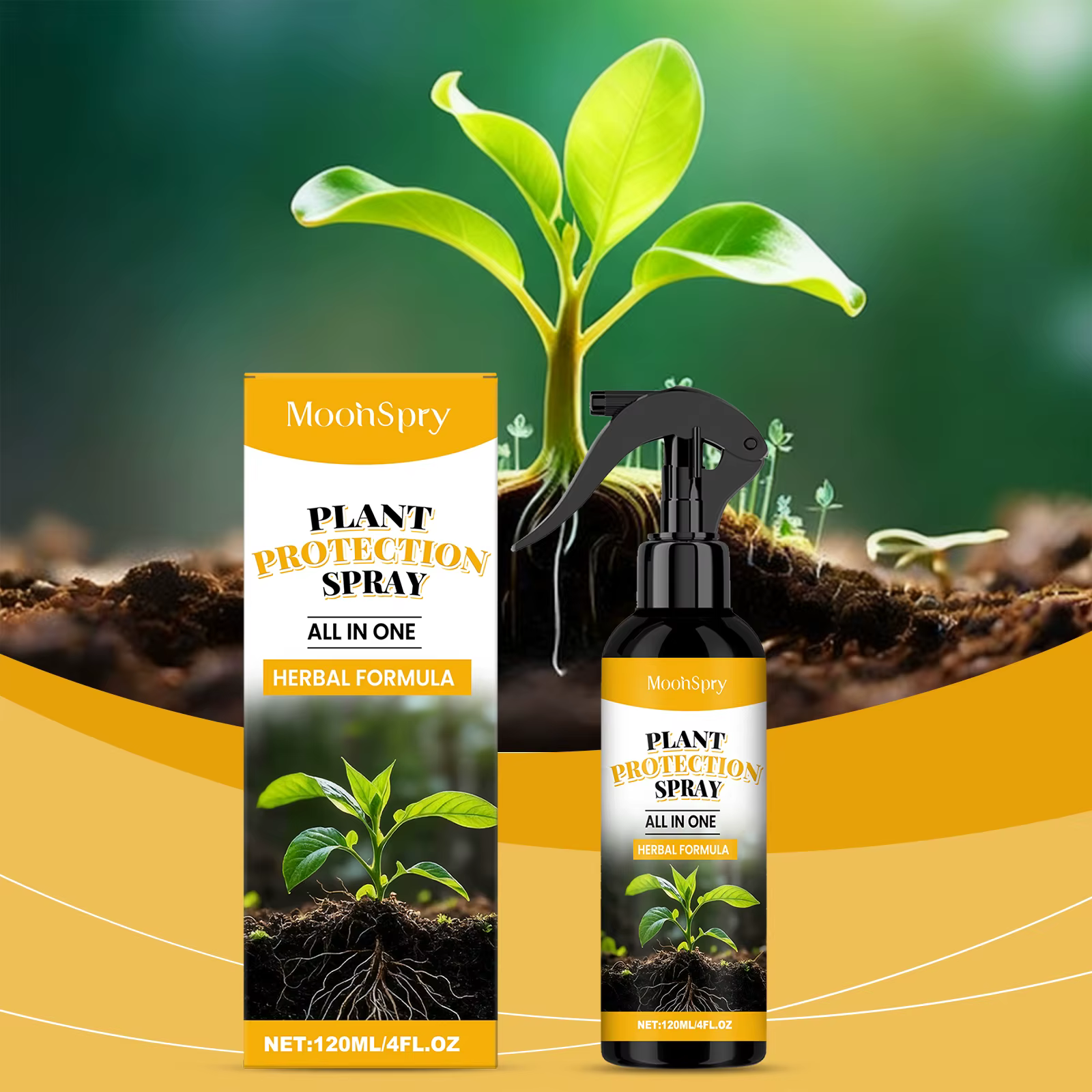 Le spray de protection des plantes améliore efficacement le rendement des plantes inhibe les bactéries nocives améliore la qualité du sol Spray d'engrais des plantes