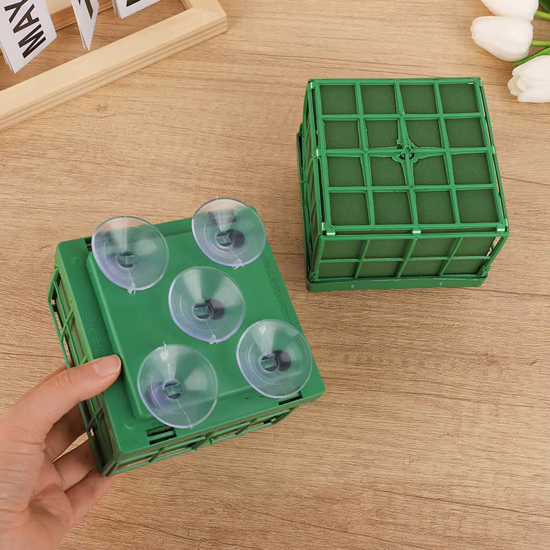 Blocs carrés en mousse florale avec ventouse
