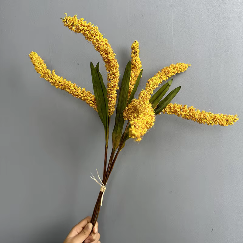 Bouquet d'oreilles de blé jaune pour mariage
