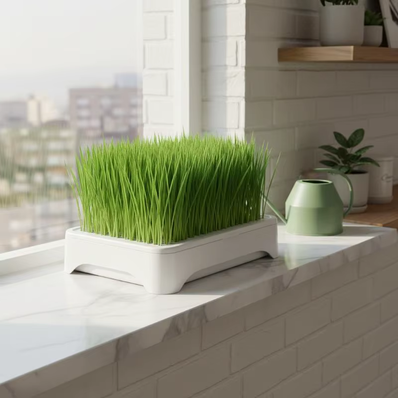 Kit de culture de blé vert sans terre pour chat