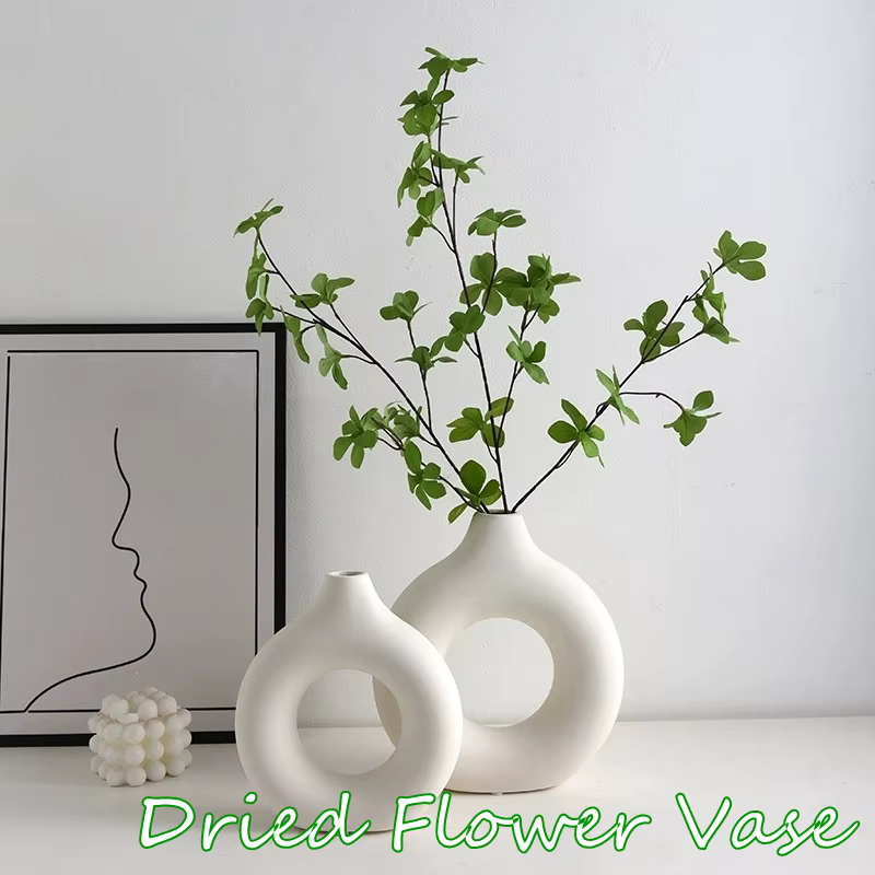 Vase Créatif En Forme De Donut