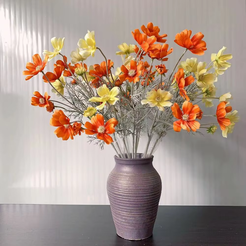 Gros marguerite soie fleur artificielle camomiles 60 cm fausse