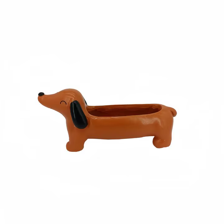 Pot de fleur teckel pour chien