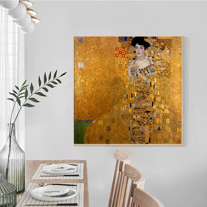 Klimt-Affiche de paysage de fleurs célèbres