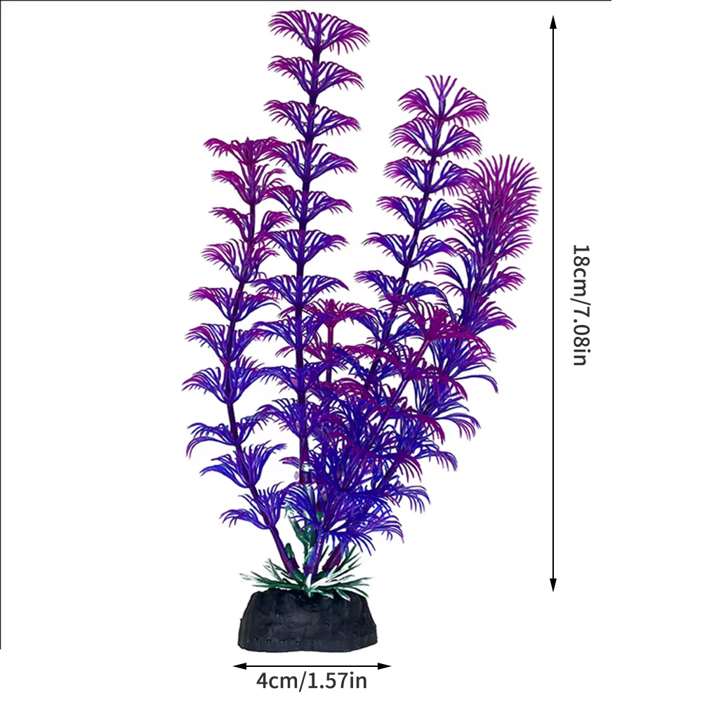 Plantes aquatiques simulées en plastique pour l'aménagement paysager des aquariums