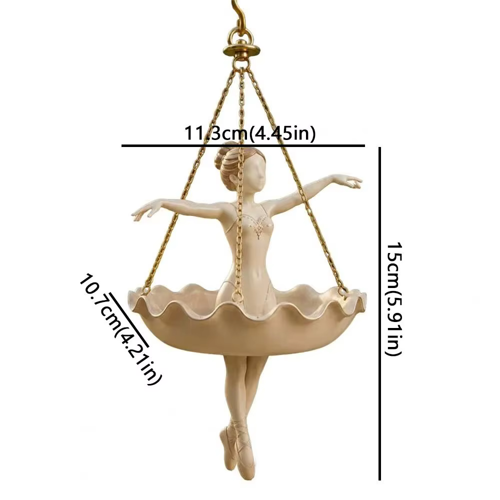 Jardinière suspendue en résine Danseuse de ballet