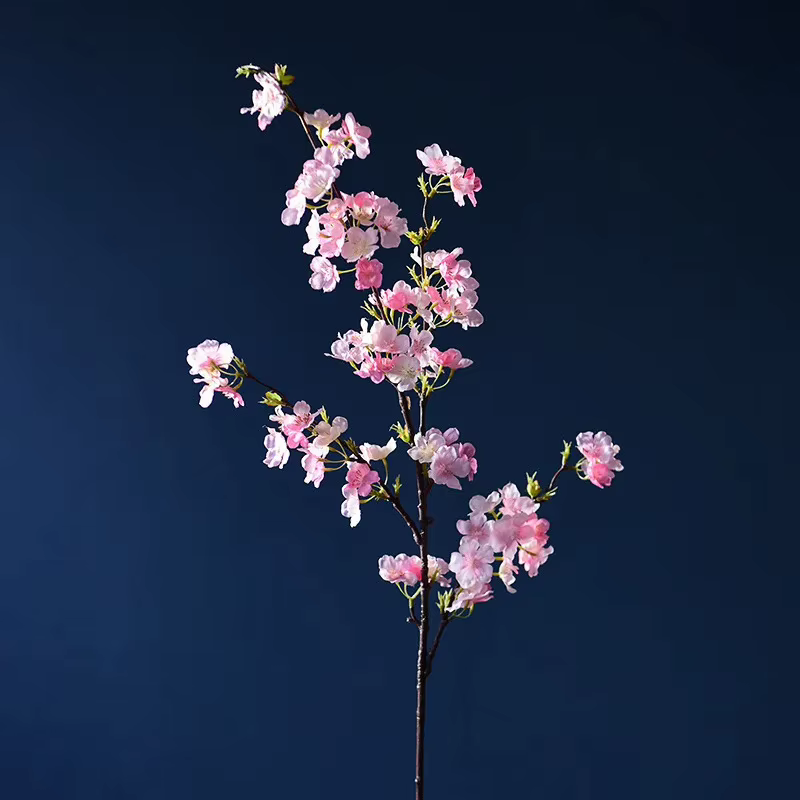 Branches de fleurs de cerisier artificielles effet soie