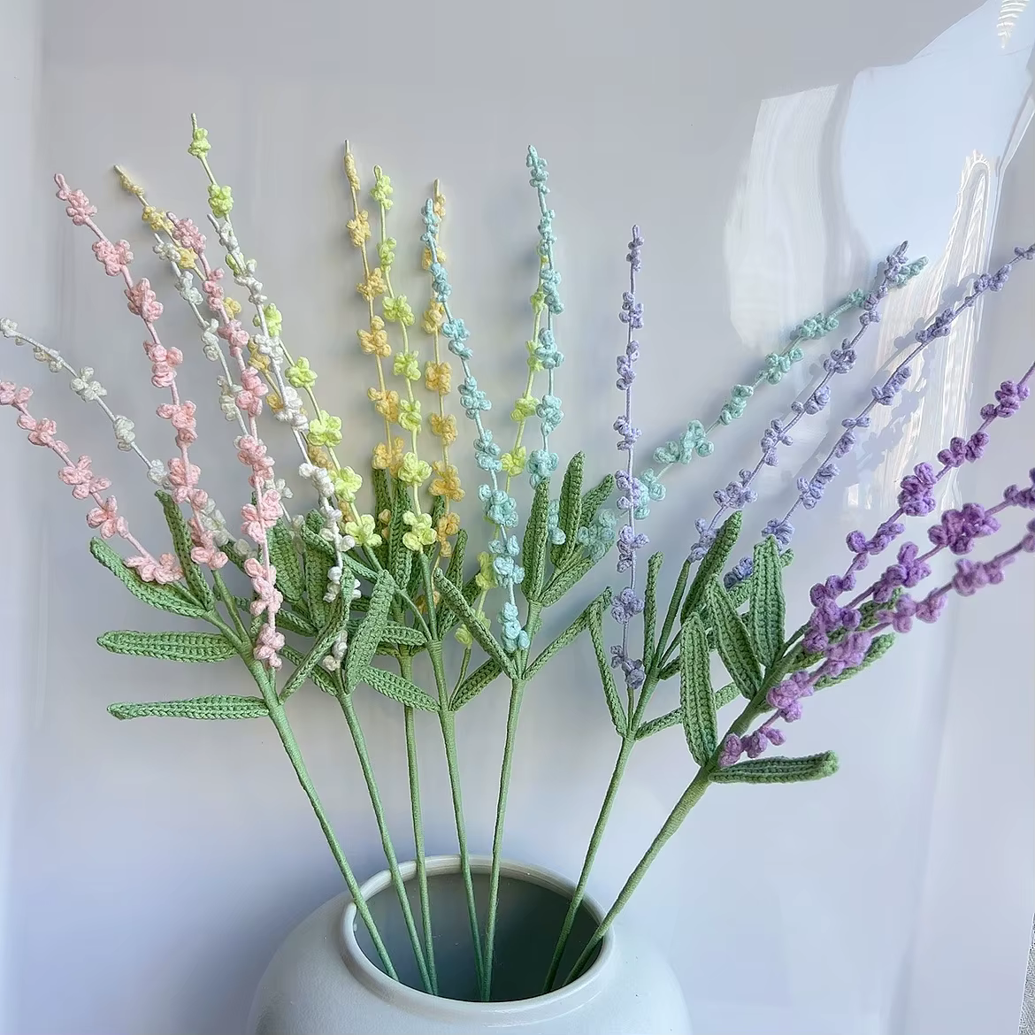 Fleurs de lavande au Crochet