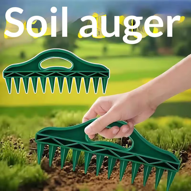 Semoir manuel portable pour semis de jardinage, perforateur de sol pour la plantation de graines et le desserrage du sol