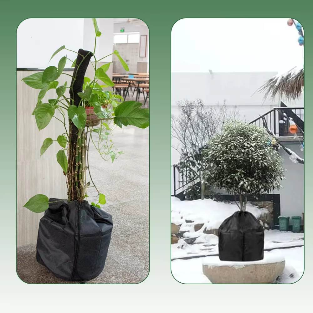 Couverture anti-gel réutilisable pour plantes