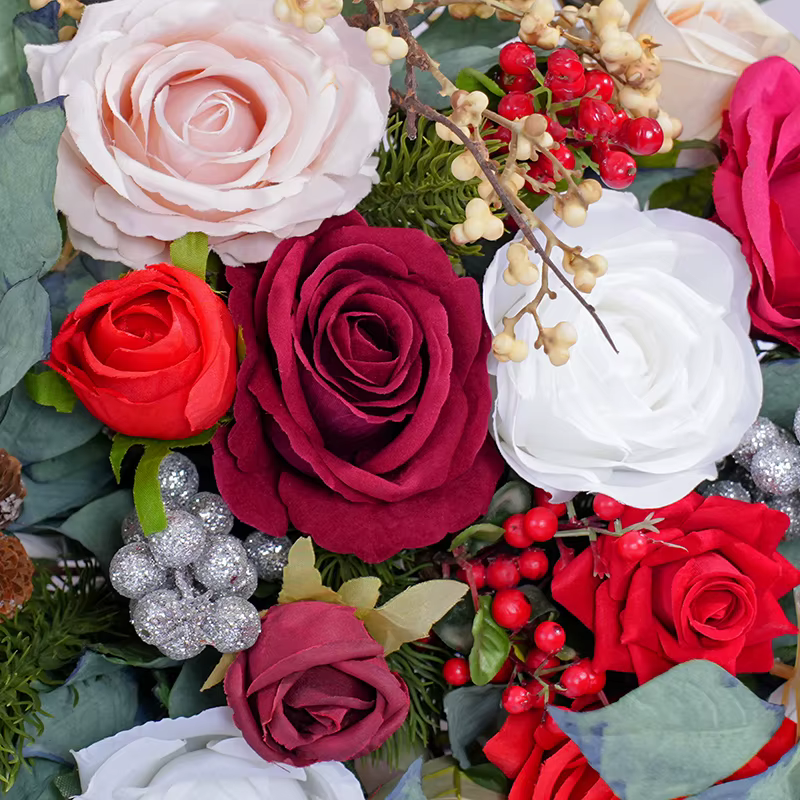 Bouquet de fleurs à main série noël A866204