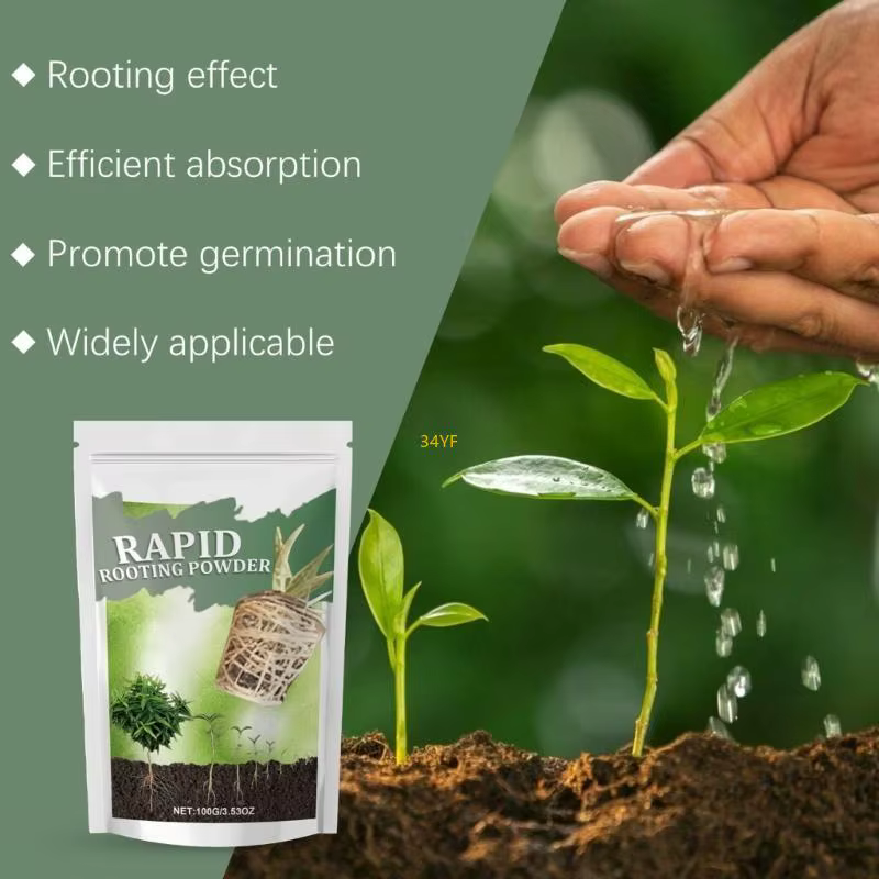 Poudre d'enracinement nutritive pour croissance des plantes l'utilisation des nutriments du 100g