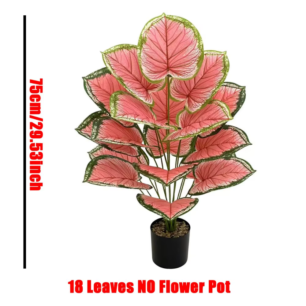Plante Artificielle Caladium Rose