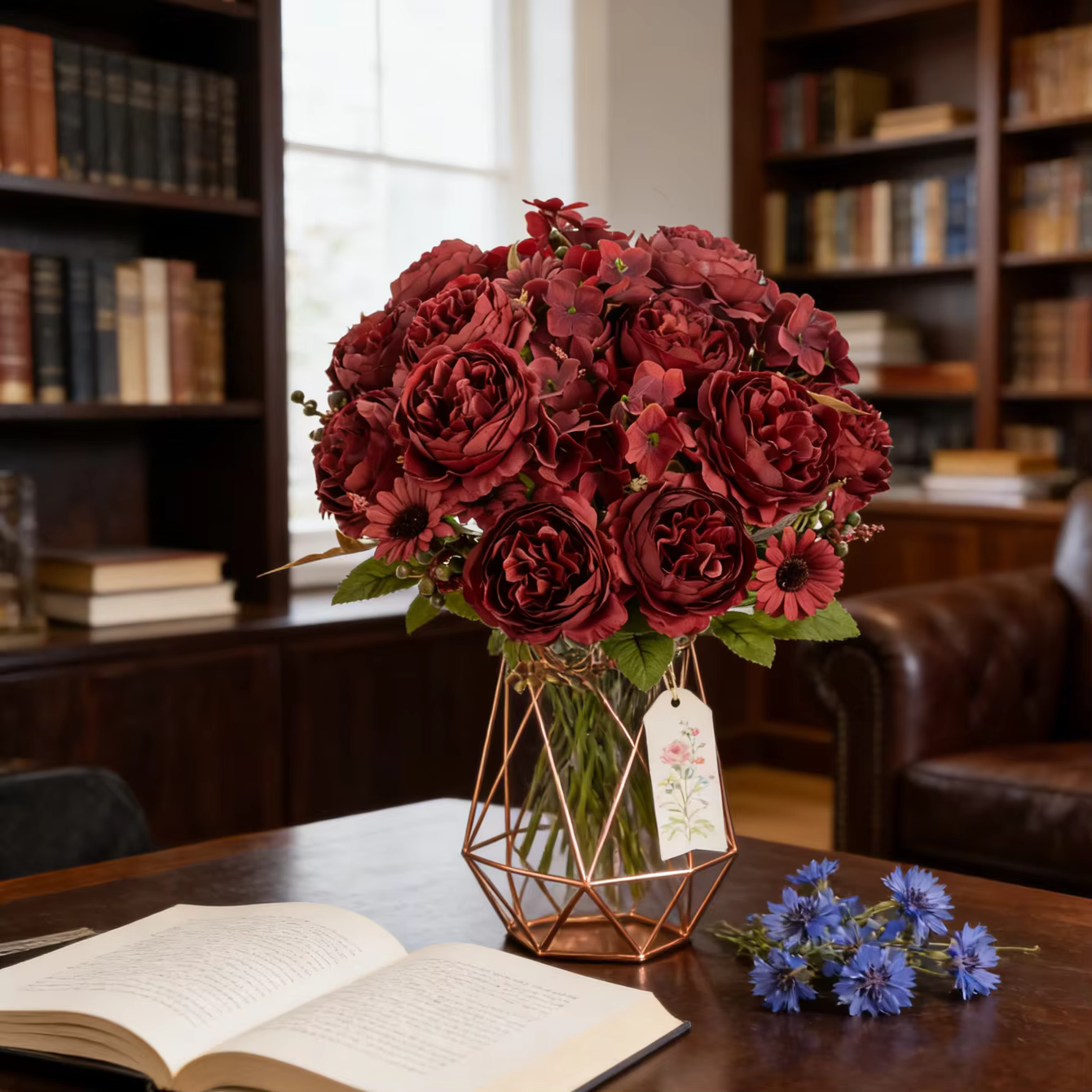 Fleurs artificielles en soie