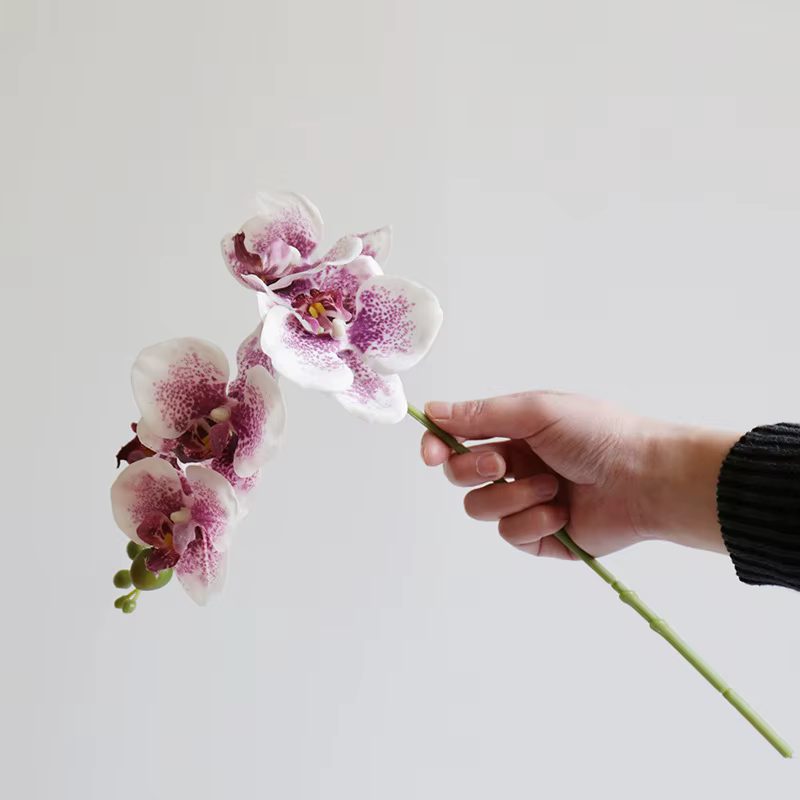 Fleur d'orchidée artificielle 45cm/17 pouces