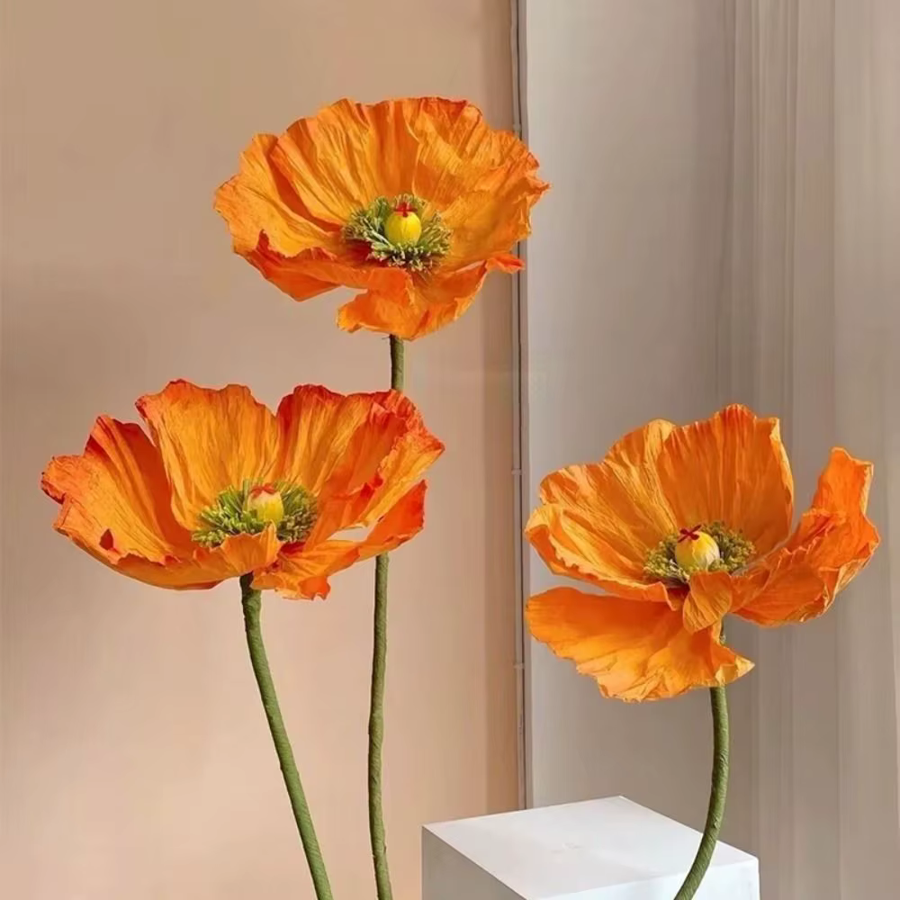 Nouveau 60cm simuler fleur géante papier simulé grande