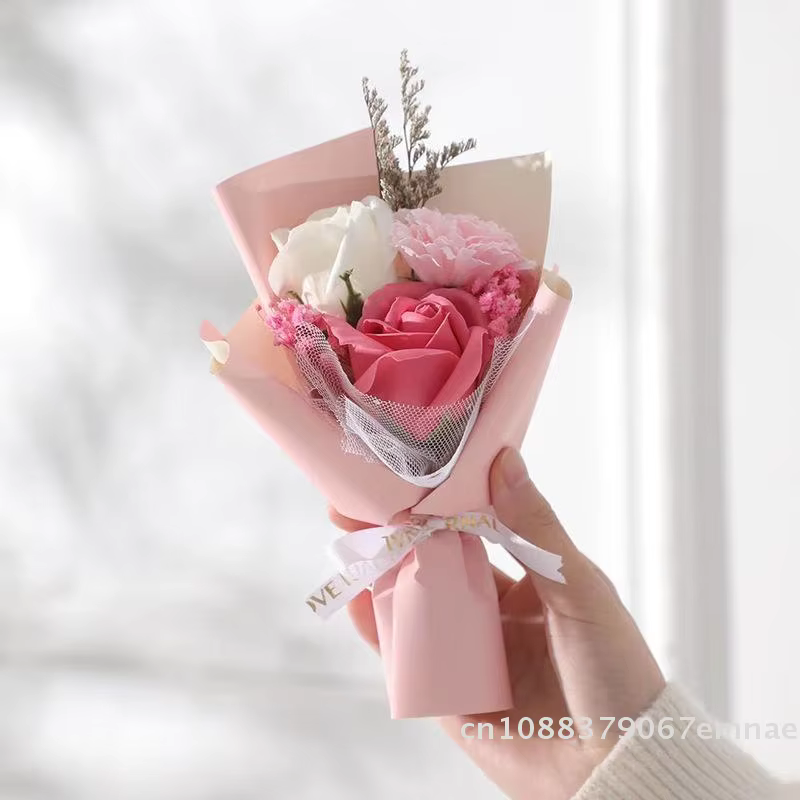 ZYAS]Bouquet de fleurs artificielles miniatures en savon