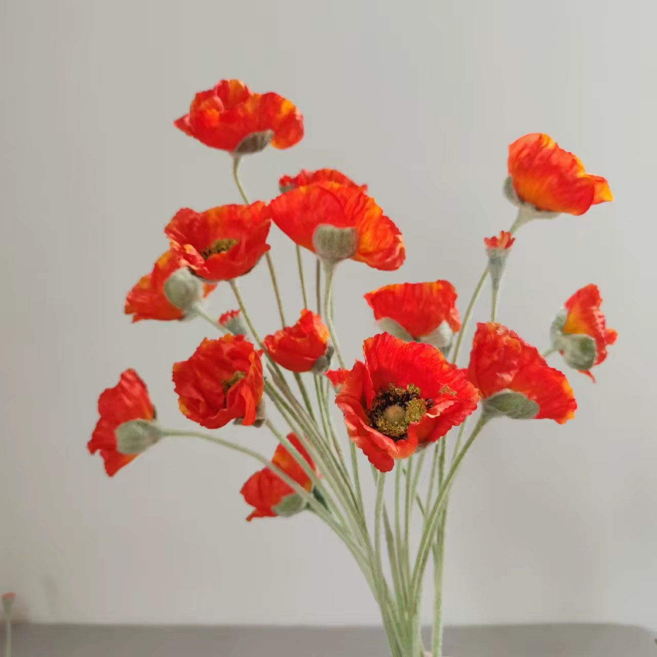 Fleurs artificielles de coquelicot