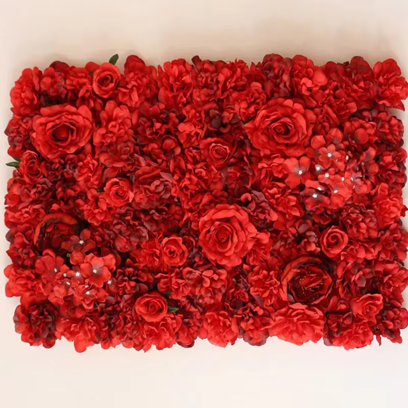 Mur de Fleurs Artificielles pour Décoration de Mariage