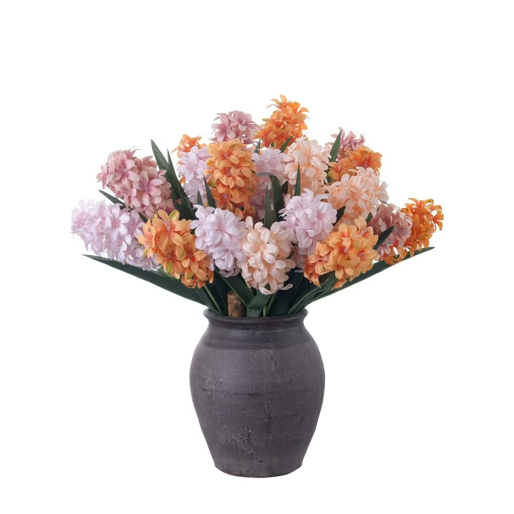 Fleurs artificielles de jacinthe rose