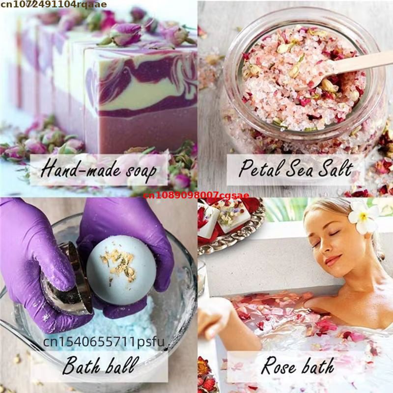 Pétales de Globe Amarante Naturels Séchés de Haute Qualité pour Décoration de Mariage et Matériaux de Composition Florale