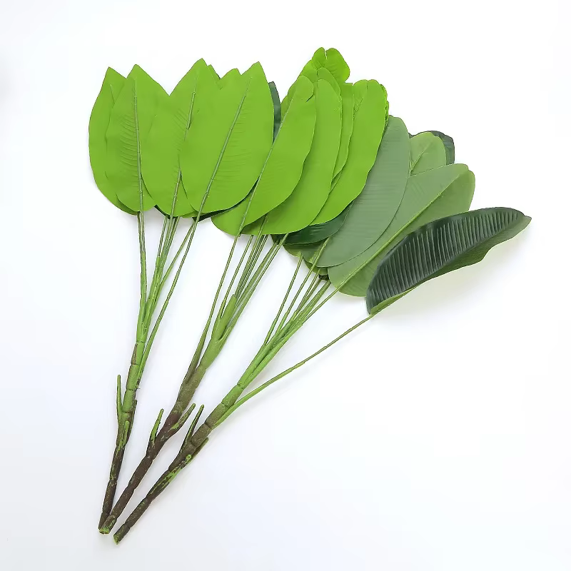 Feuilles de bananes artificielles