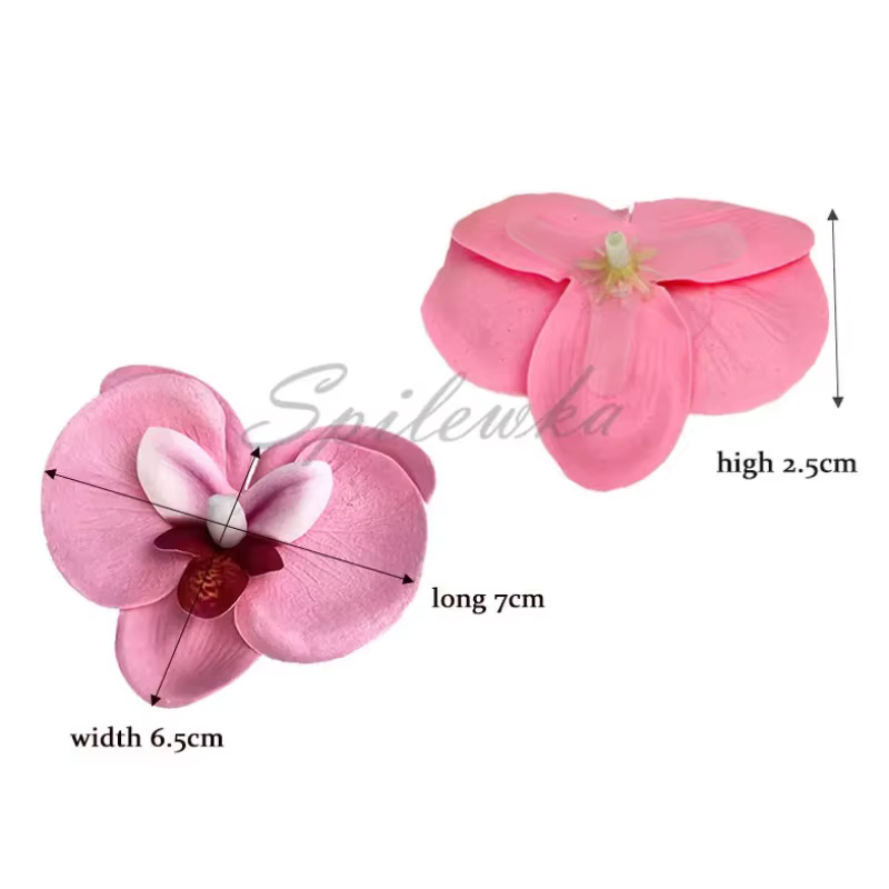 Haute qualité papillon orchidée tête Phalaenopsis fleur artificielle Bouquet de mariage bricolage boîte-cadeau fête