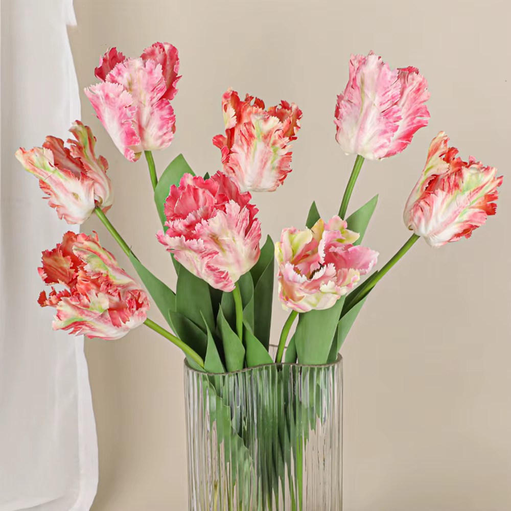 Branche de tulipe perroquet 3D de luxe