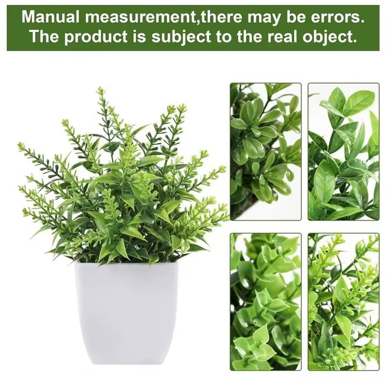 Bonsaï artificiel vert fausse plante Eucalyptus