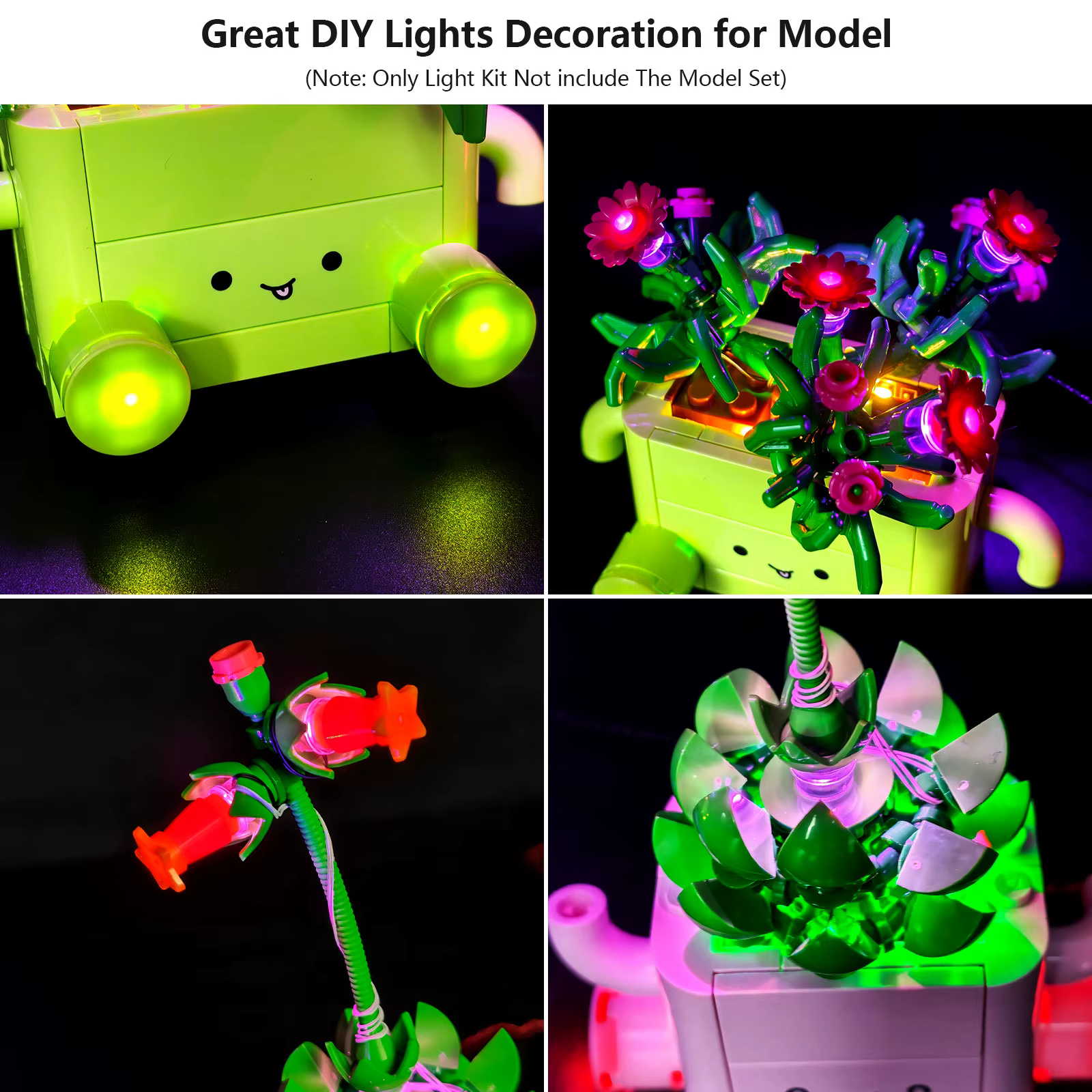 Kit d'éclairage LED LYBMTWF compatible avec Lego 11506 Rocking Plants (ne comprend pas les briques du modèle)