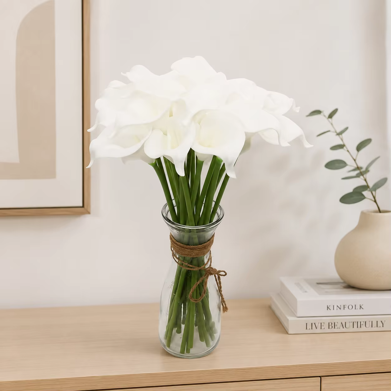 Fleurs artificielles de lys Calla