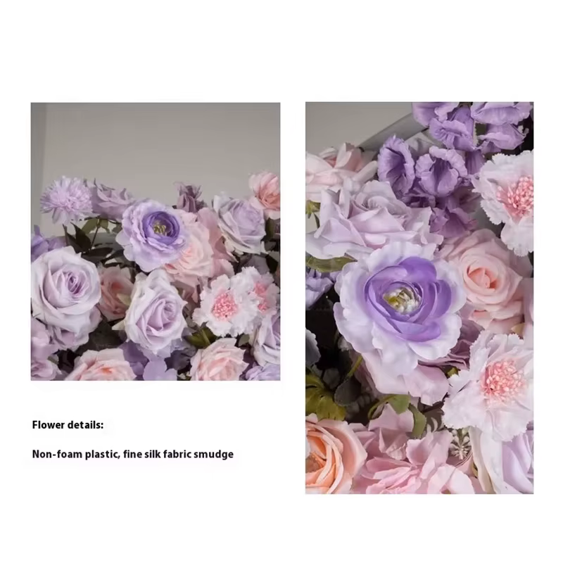 Nouvelle fleur artificielle violette en forme de lune