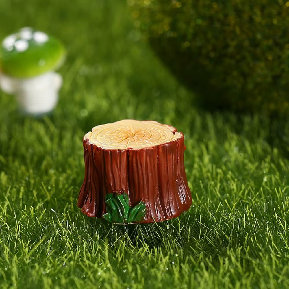 Accessoires en résine, Simulation mignonne de souche d'arbre