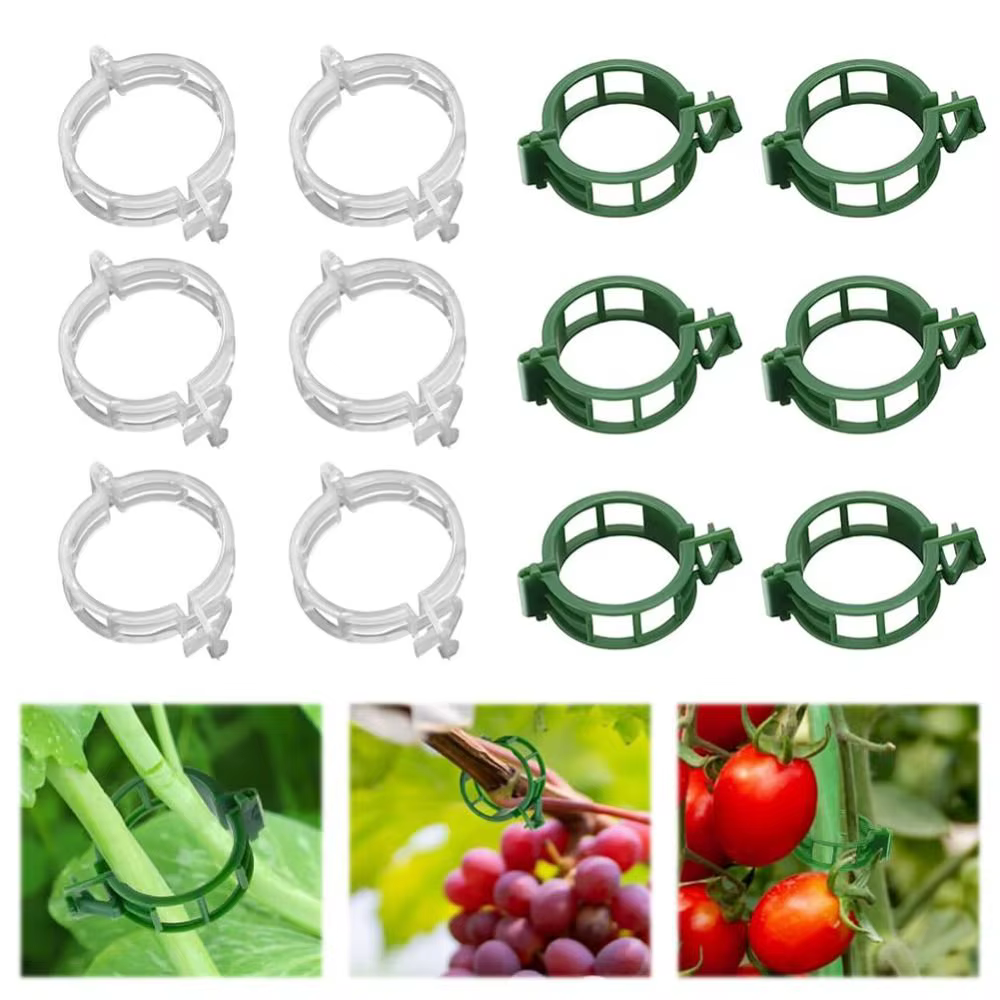 100 Clips de Soutien Réutilisables pour Plantes Verticales
