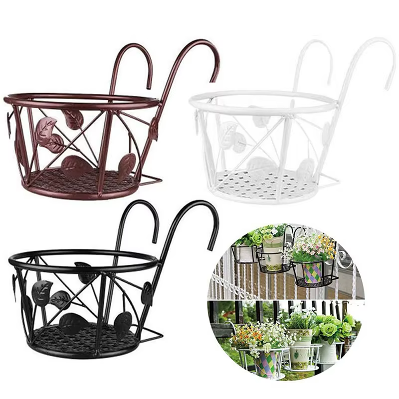 Support en fer pour plantes en plein air